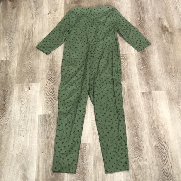 The Nines by HATCH Green Floral Jumpsuit Maternity - Picture 5 of 6